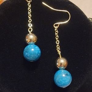 Blue Apatite Earrings